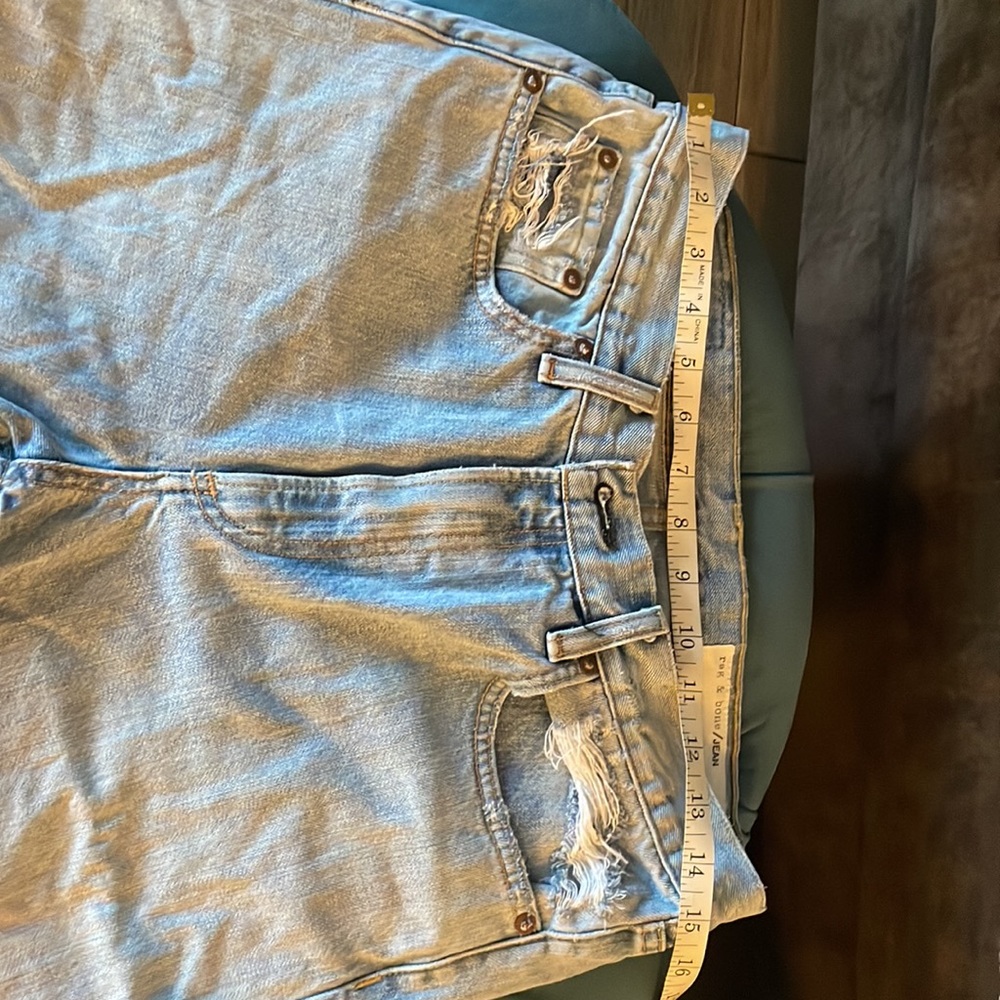 Rag & bone long cuttoff Bermuda jean shorts - Picture 7 of 8